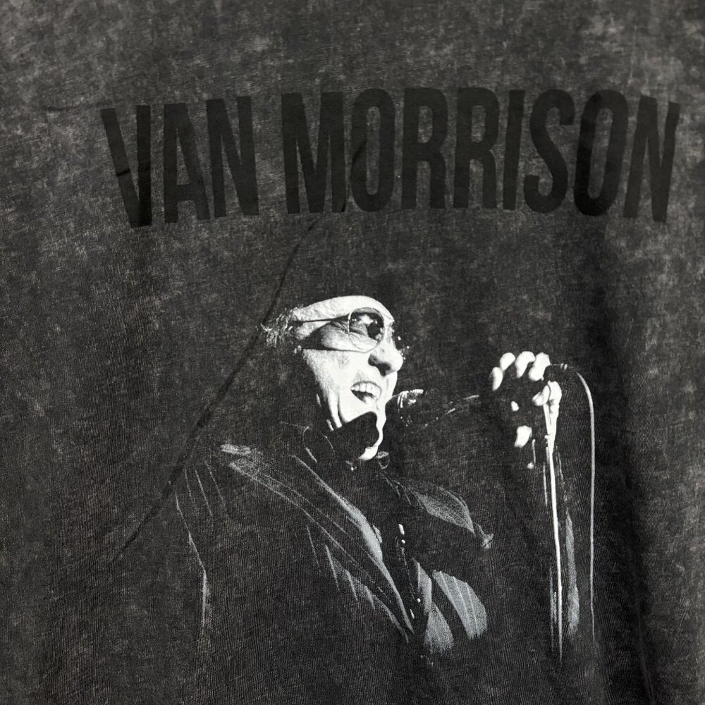 Van Morrison Graphic Vintage Style Acid wash T-shirt size XL - Picture 2 of 4